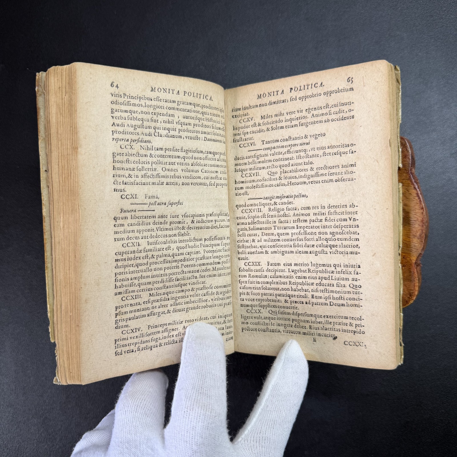 1619 Reifenberg Monita Politica & Satyricon Latin Vellum 1st Ed