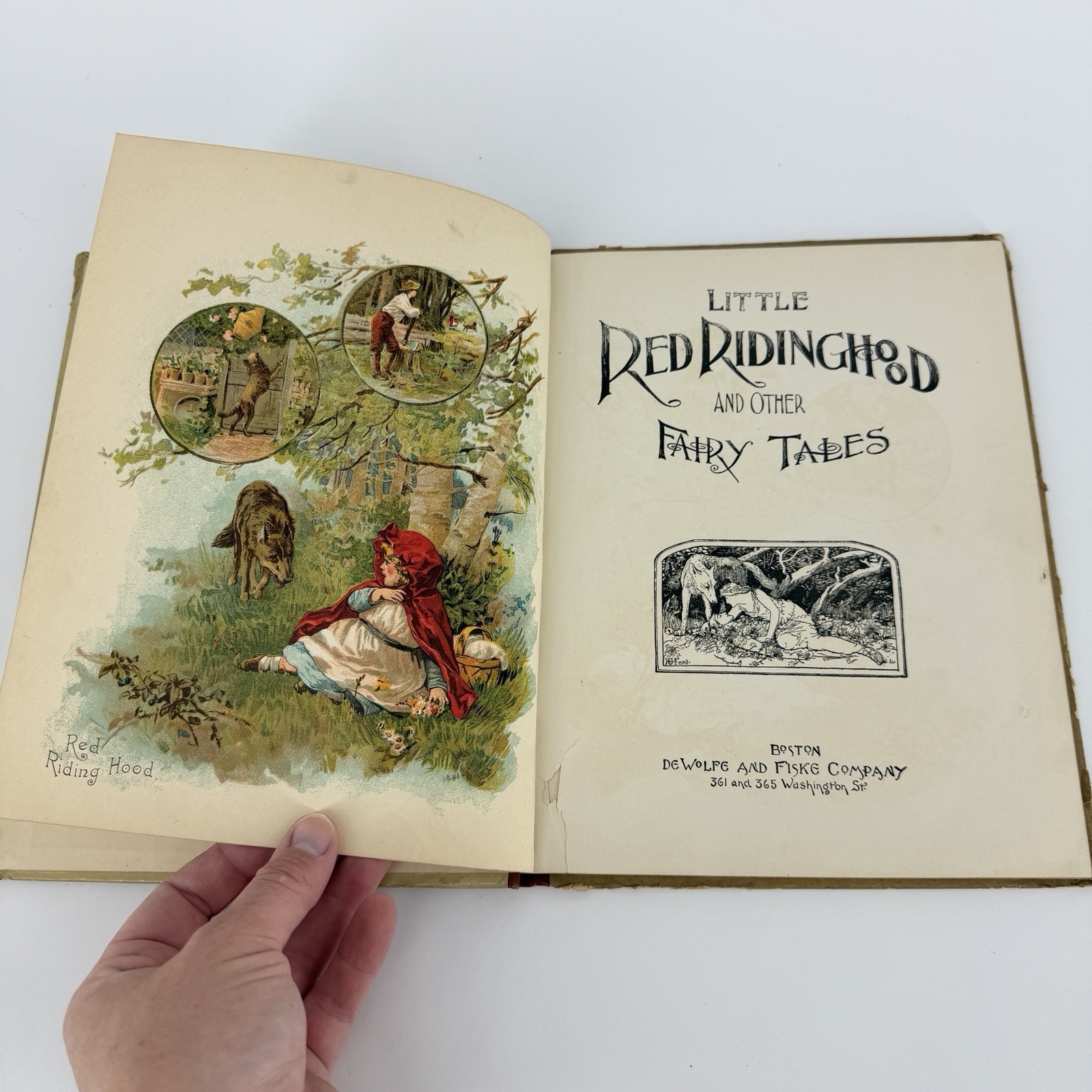 Little Red Riding Hood Book By M.A. Donohue & Co. Tom Thumb ETO