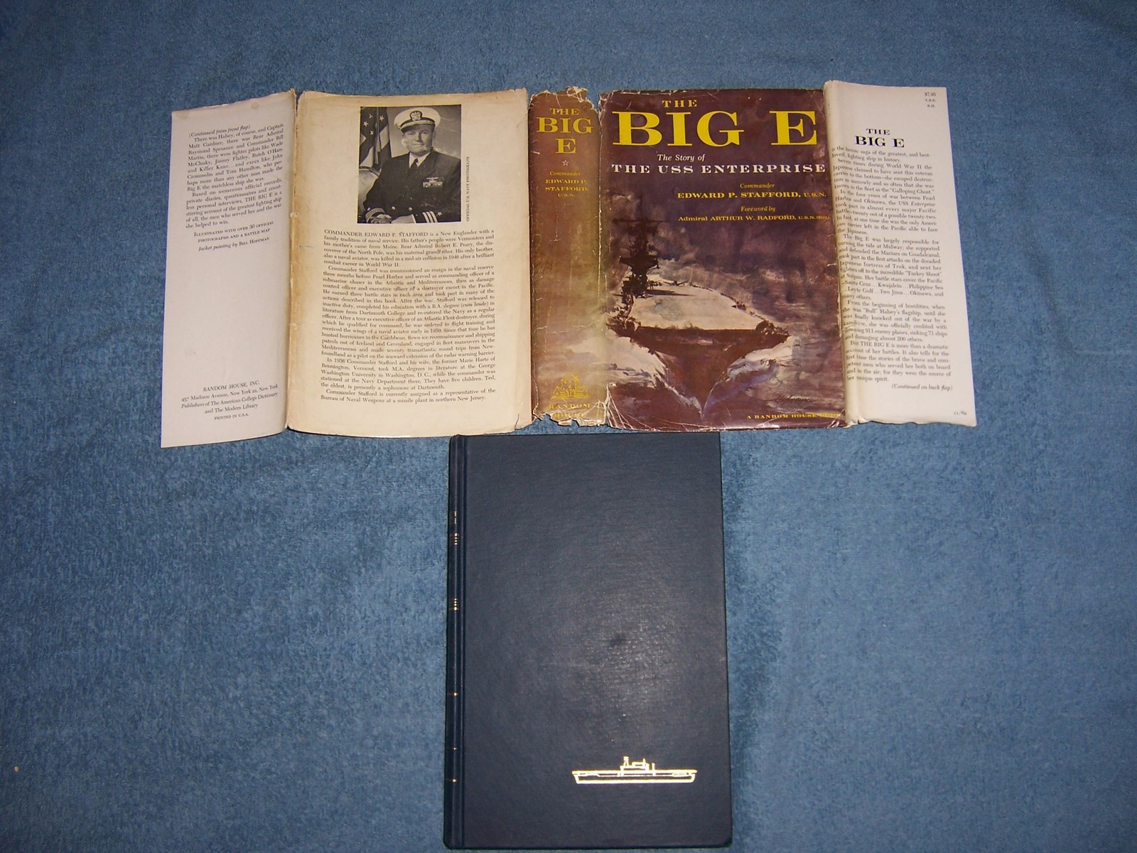 THE BIG-E by Edward P. Stafford, U.S.N./1st Ed/HCDJ/Military & War/WWII 1939-45