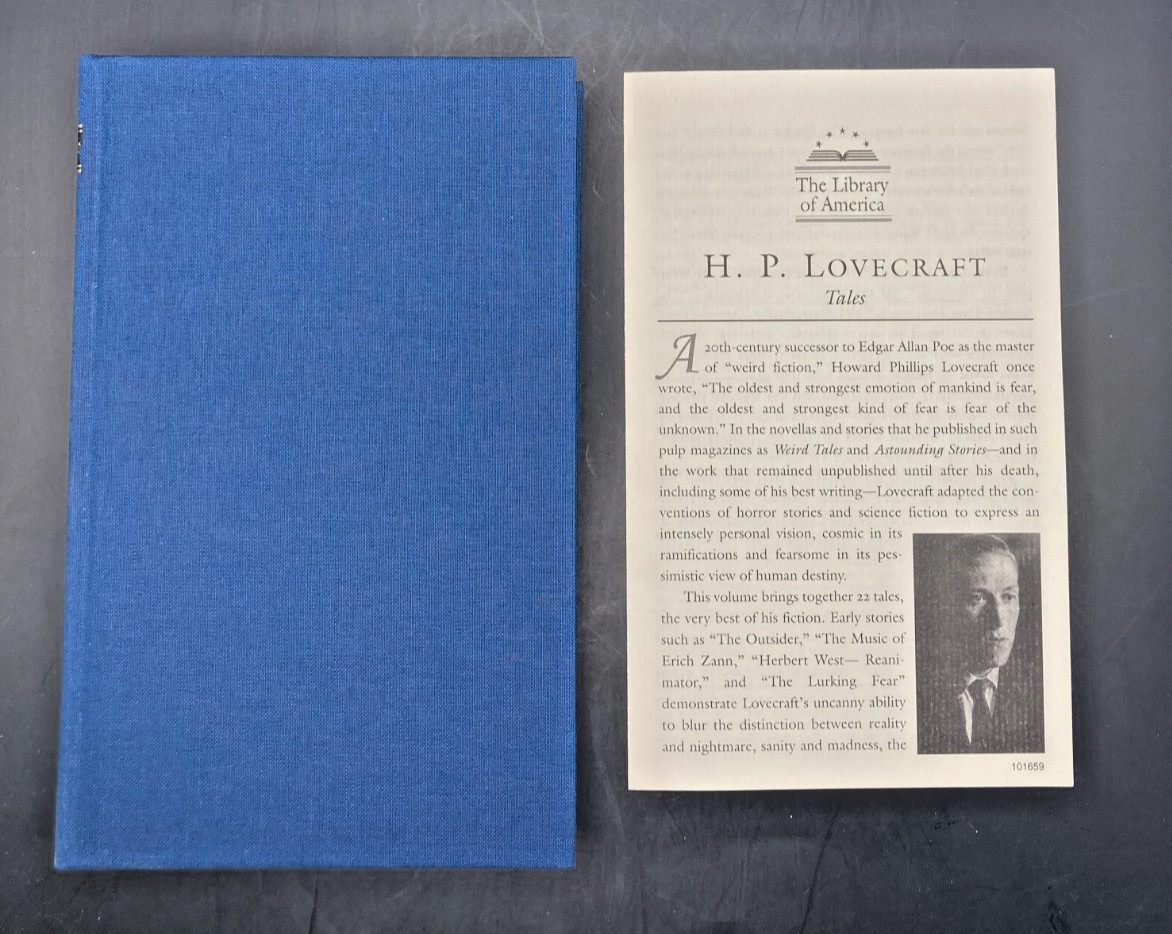 Tales, H.P. Lovecraft, Library Of America 2005, with Notes, Slipcase