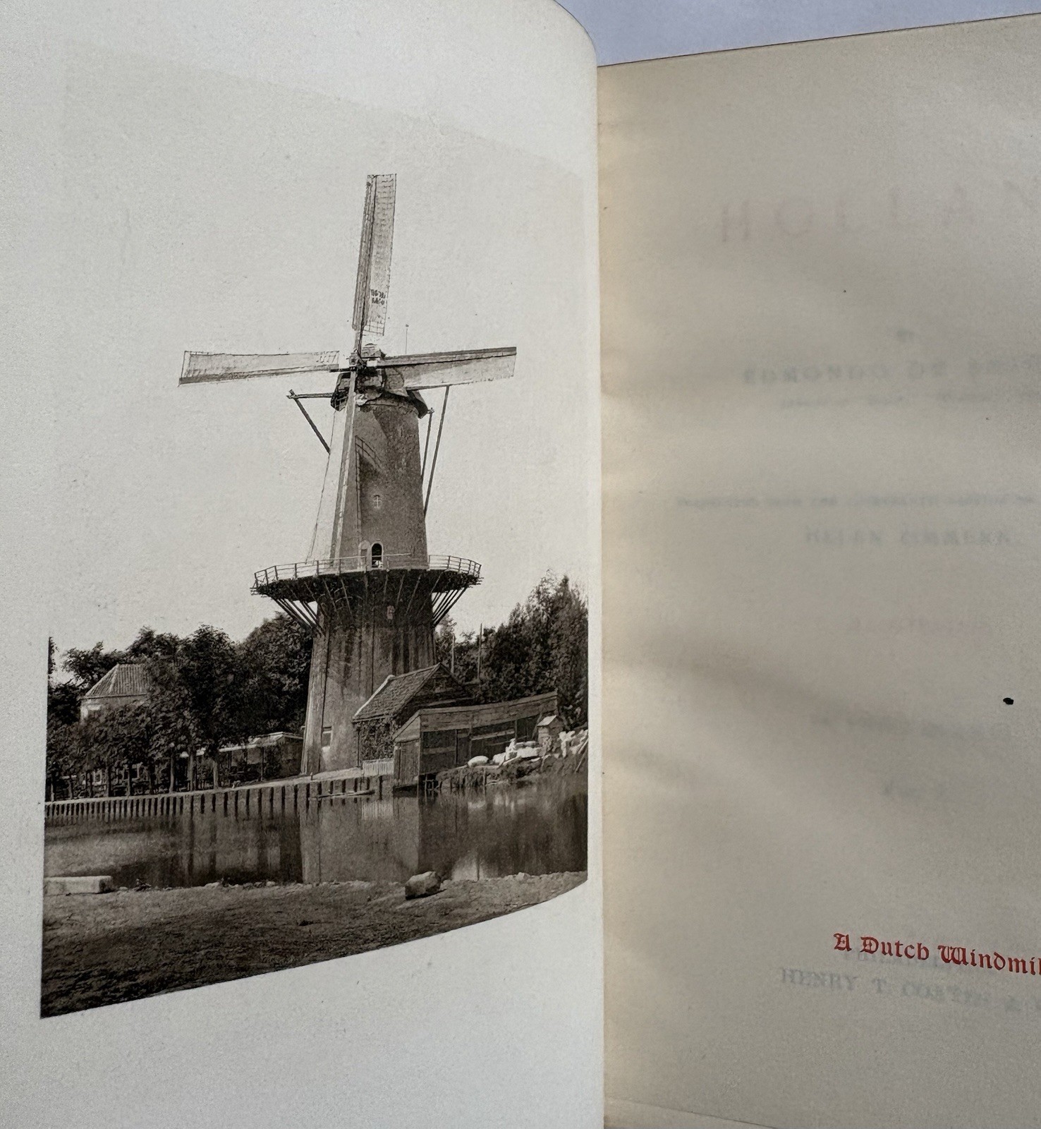Holland 1894 Edmondo de Amicis CLASSIC TRAVEL HISTORY FINE BINDING EVOCATIVE