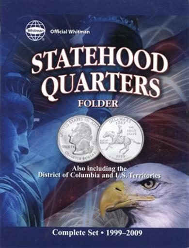 Whitman Official Statehood Quarter Coin Folder 56 Ports Color Album New Gift