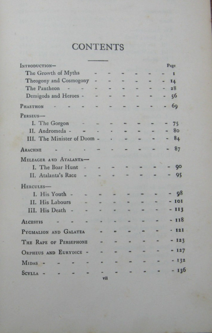 1920 Classic Myth and Legend- Hope Moncrieff
