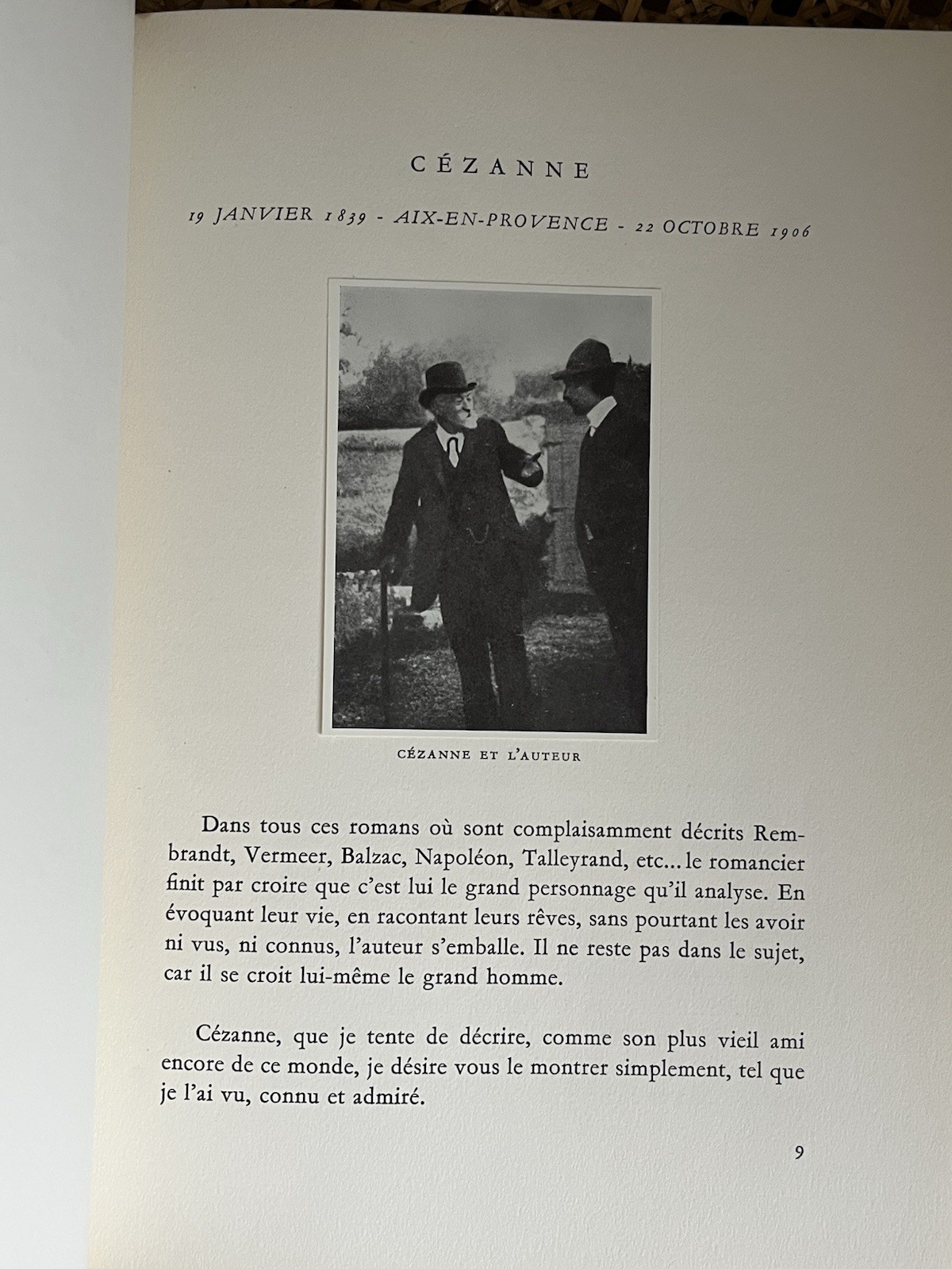 Un Ami de Cézanne, Gaston B. de Villers, Bernheim-Jeune, 1954, First Edition