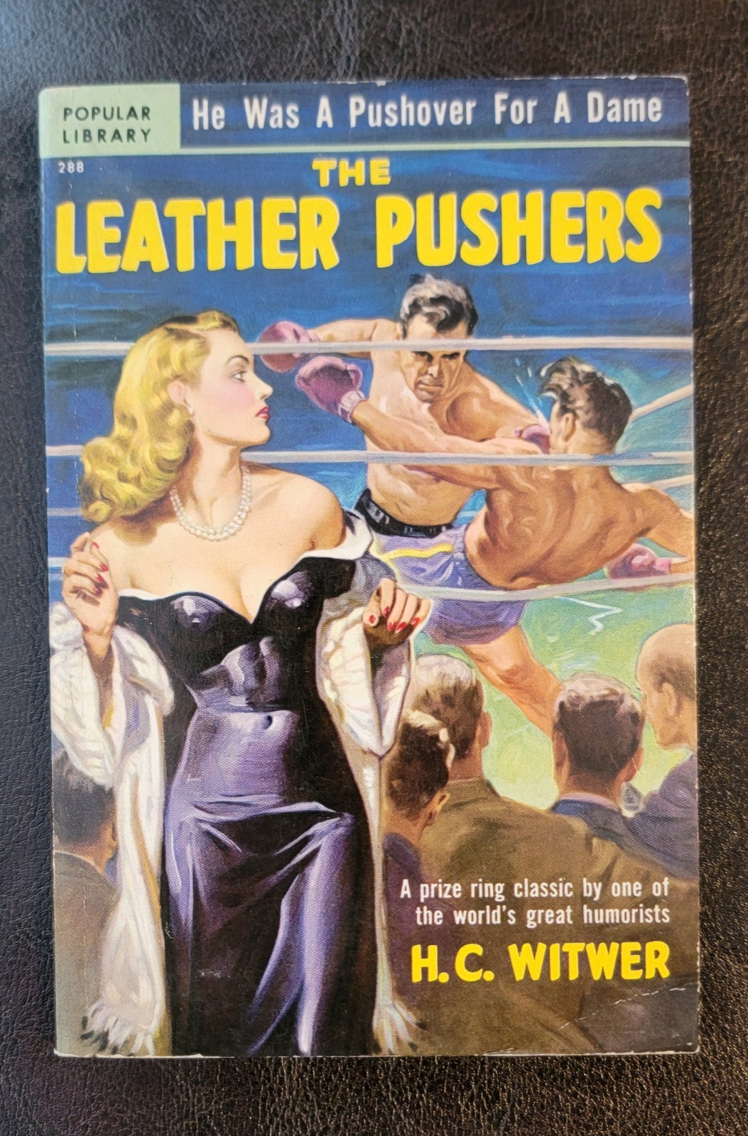 The Leather Pushers H. C. Witwer Popular Library 288 Earle Bergey GGA HIGH GRADE