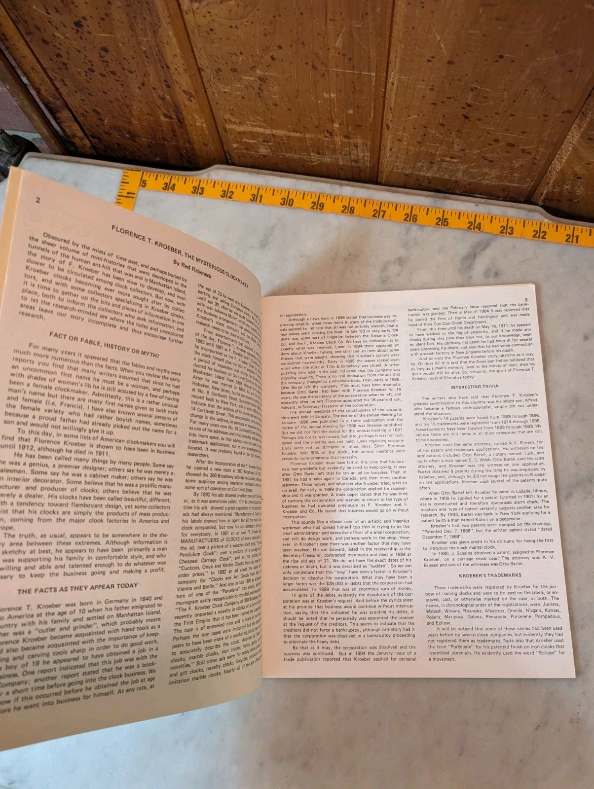 F. Kroeber Clock Co Identification And Price Guide By Roy Ehrhardt – Catalogue