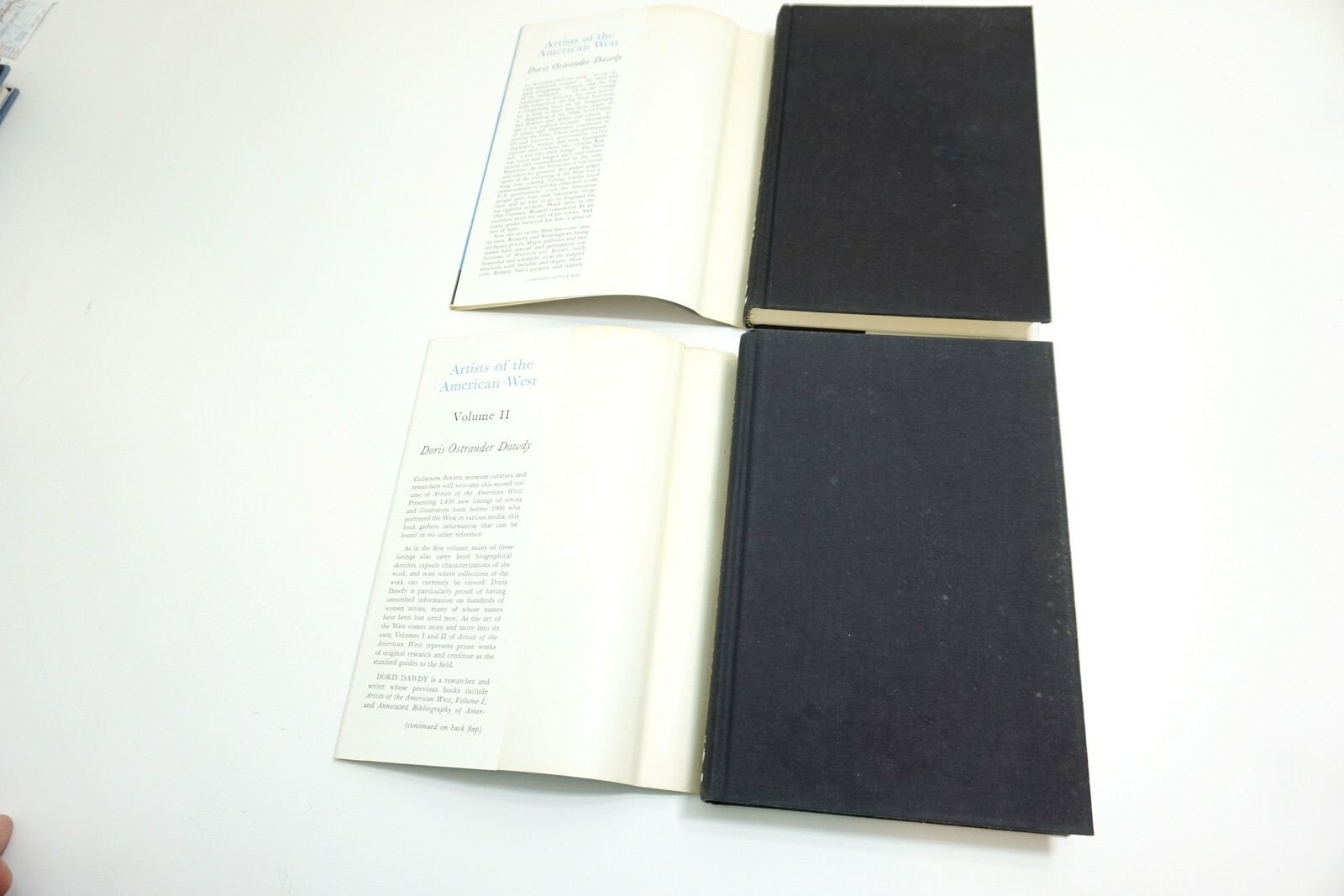 ARTISTS OF THE AMERICAN WEST BY DORIS OSTRANDER DAWDY 2 HARDBACK BOOK SET 1980