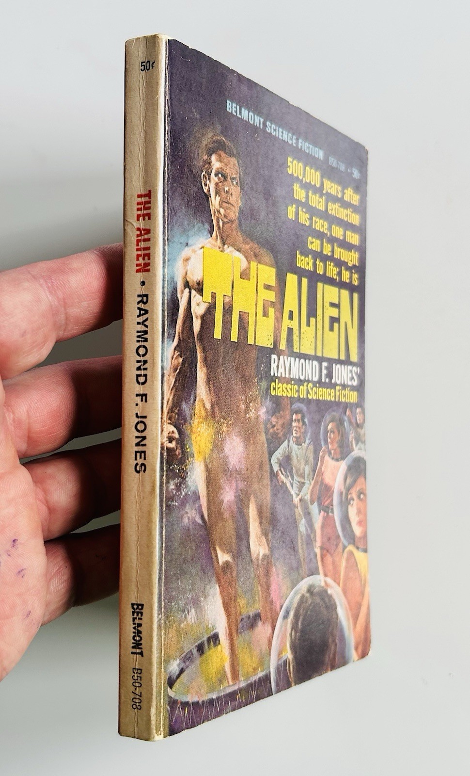 SIGNED Raymond F. Jones THE ALIEN 1966 Belmont PB B50-708 Sci-Fi Inscribed