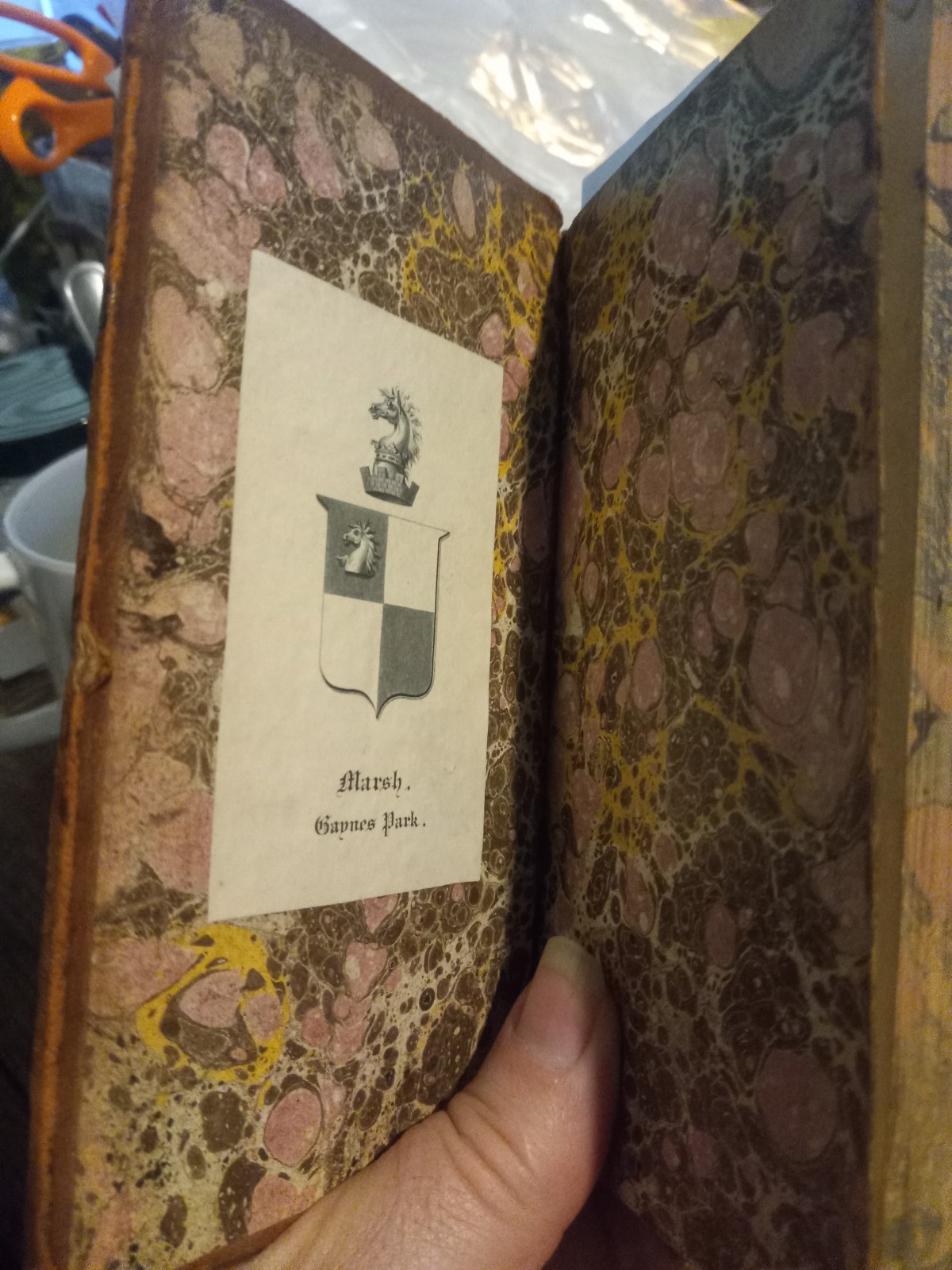 1782 HISTOIRE ROMAINE BY M ROLLIN FULL LEATHER VOLUME 2 ONLY, W/MAP OF ITALY!!