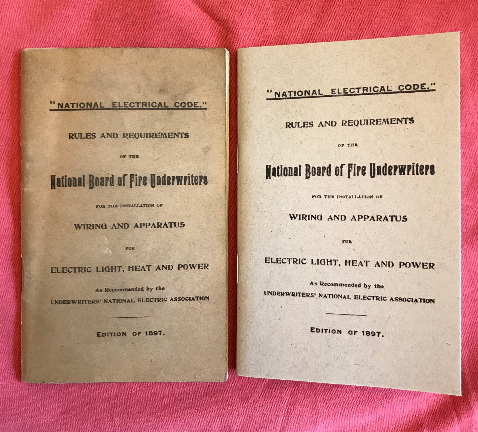 1897 National Electrical Code REPRINT Wiring NFPA IBEW NBFU “GRADUATION GIFT”
