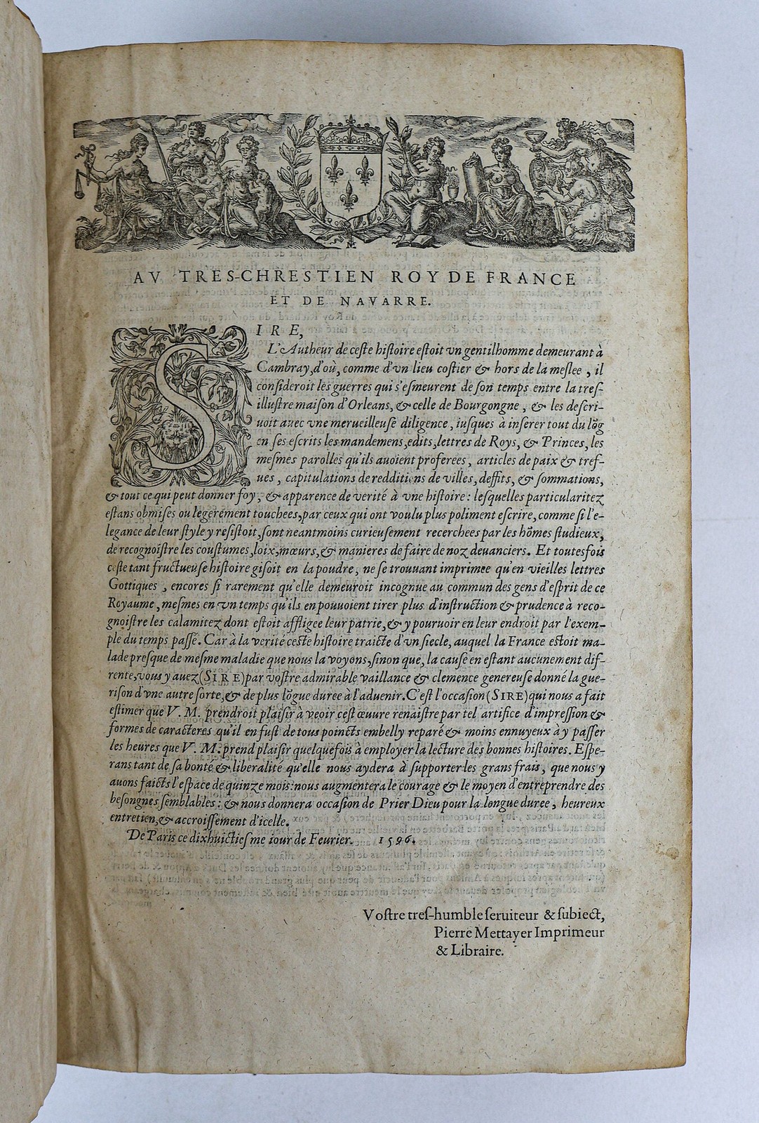 CHRONIQUES D’ENGUERRAN DE MONSTRELET GENTIL-HOMME IADIS DEMEURANT CAMBRAY EN