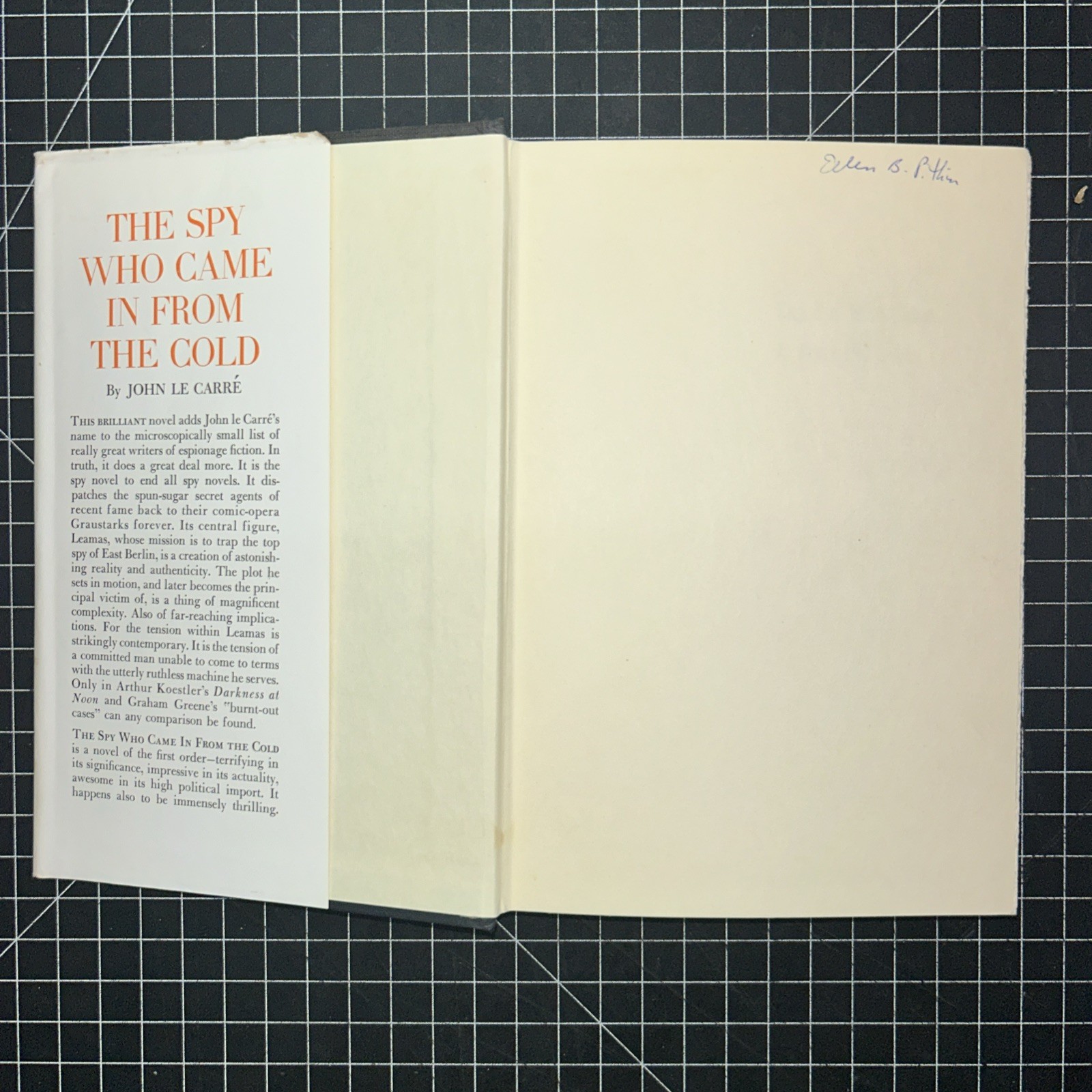 The Spy Who Came In From The Cold John Le Carre 1964 1st American Ed
