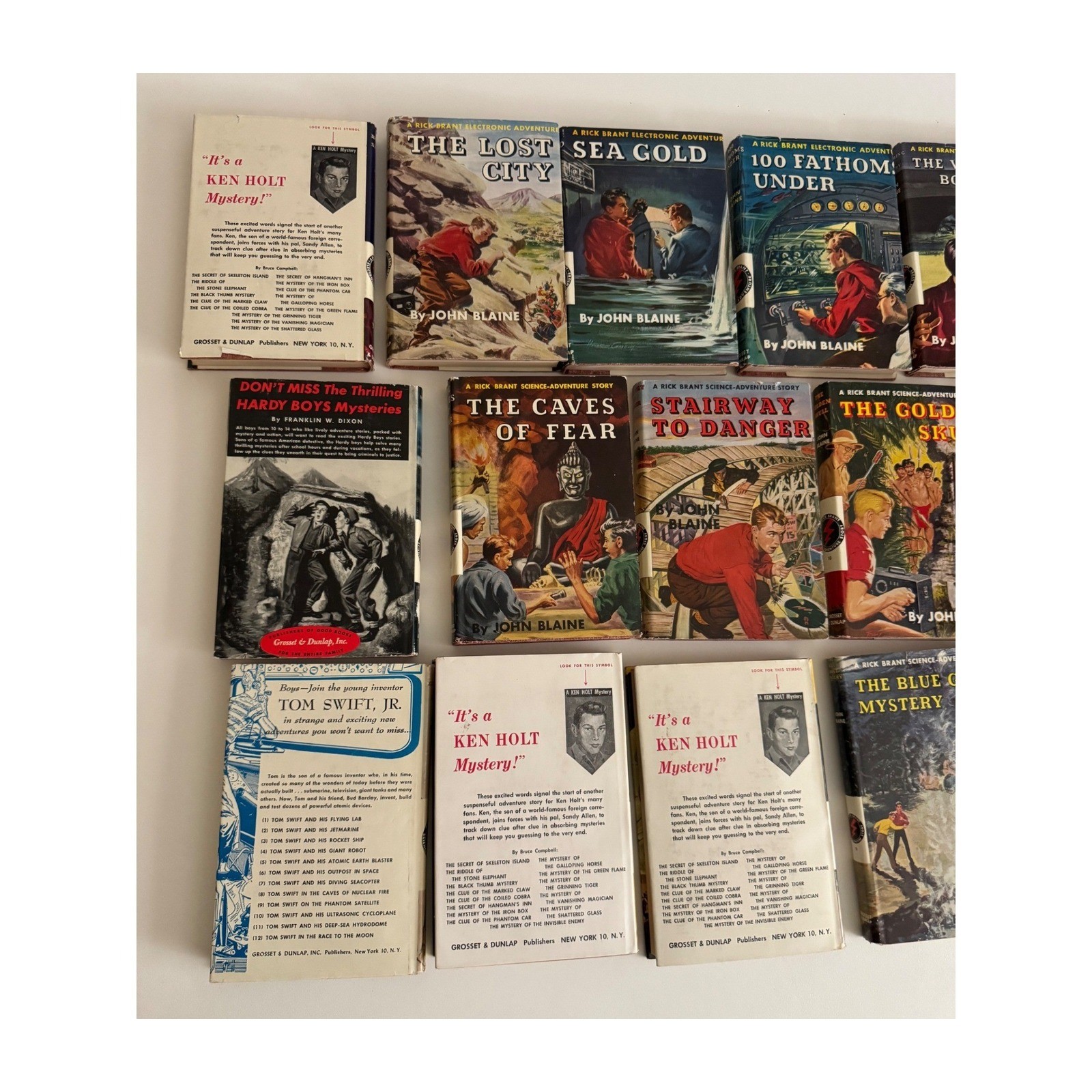 Rick Brant Science-Adventure Books John Blaine Grosset Dunlap Vintage Lot 1 -16