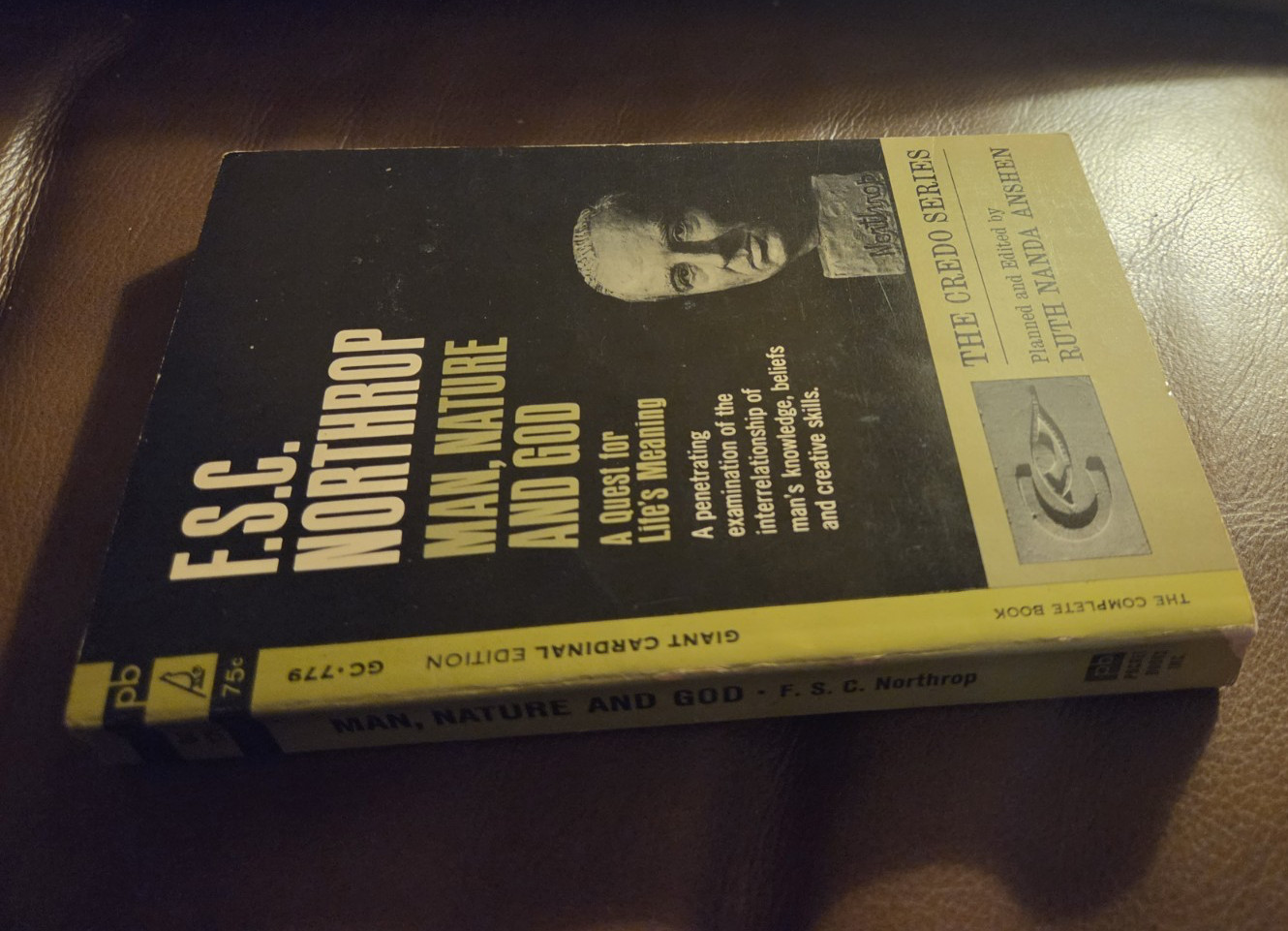 Man, Nature and God F.S.C. Northrop Vintage 1963 Paperback Giant Cardinal