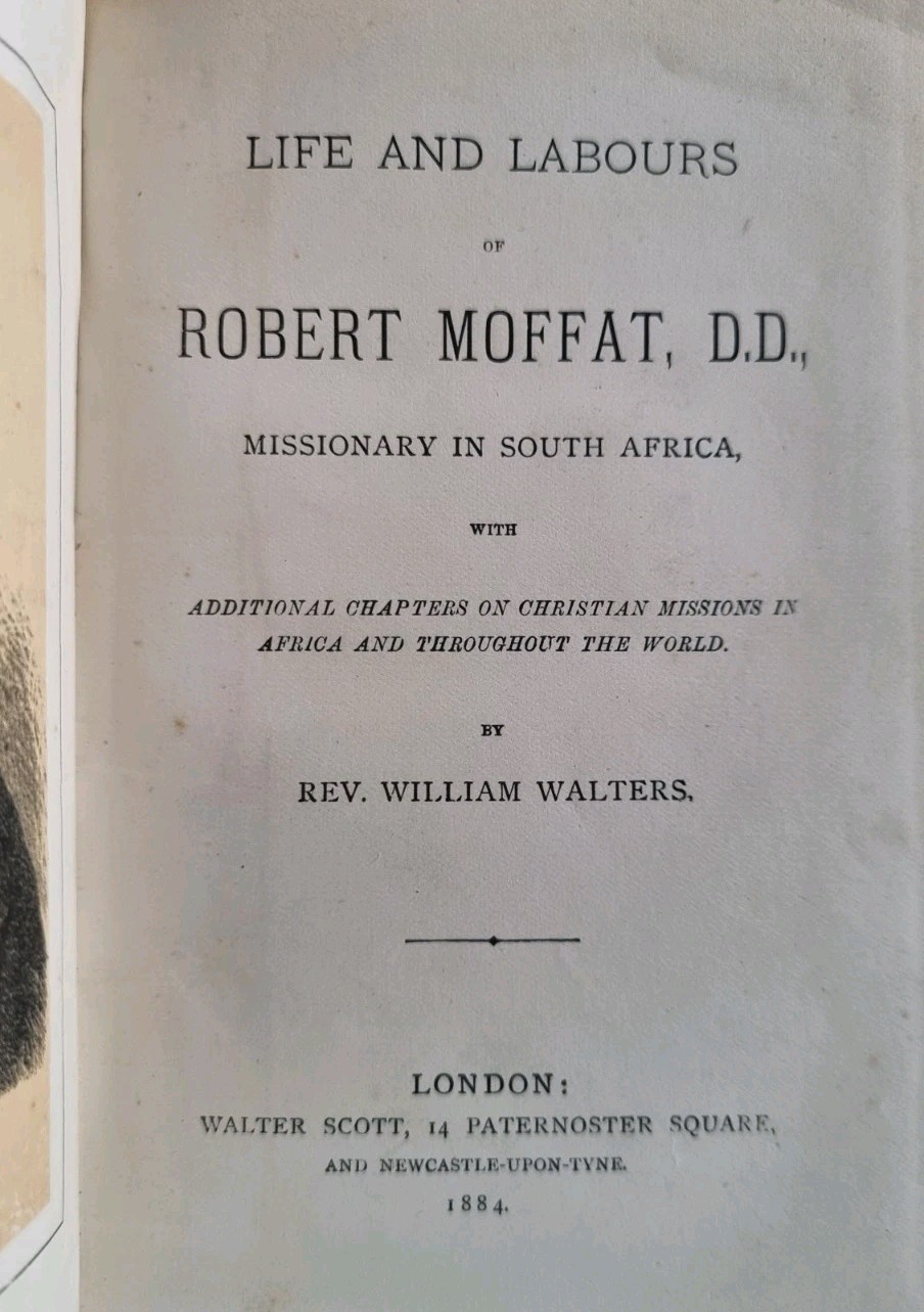 1884 Robert Moffat His Life & Labours Missionary in South Africa | Christian Bio