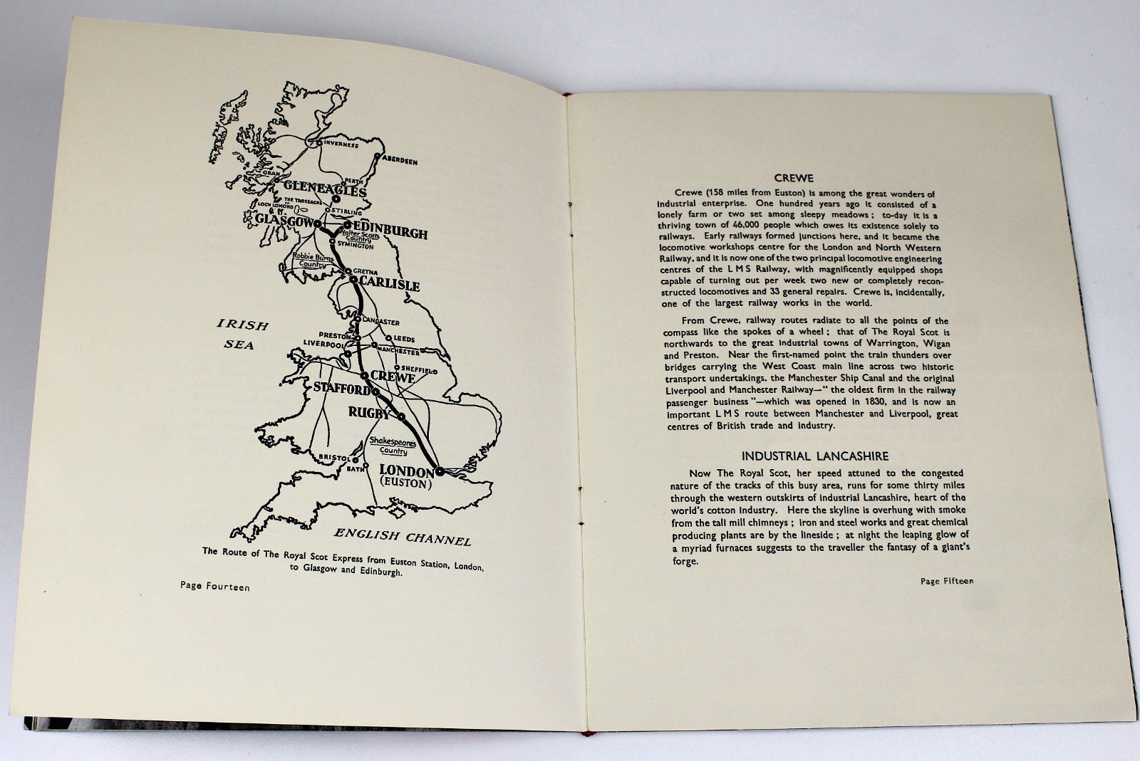Story of the ROYAL SCOT Train Locomotives Railways Souvenir Chicago Expo 1933