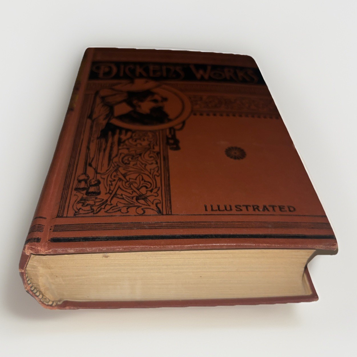 Oliver Twist, Pictures From Italy by Charles Dickens Works 1800s Antique Book