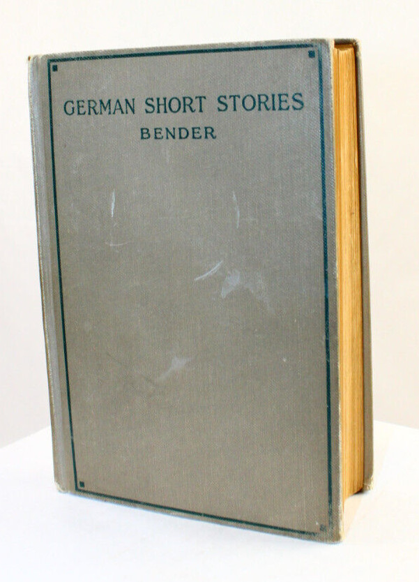 German Short Stories, 1928 hc edited by Harold H Bender, German text, Eng notes