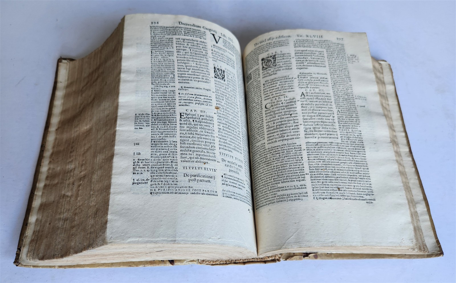 1591 DECRETALS of Pope Gregory IX antique 16th CENTURY