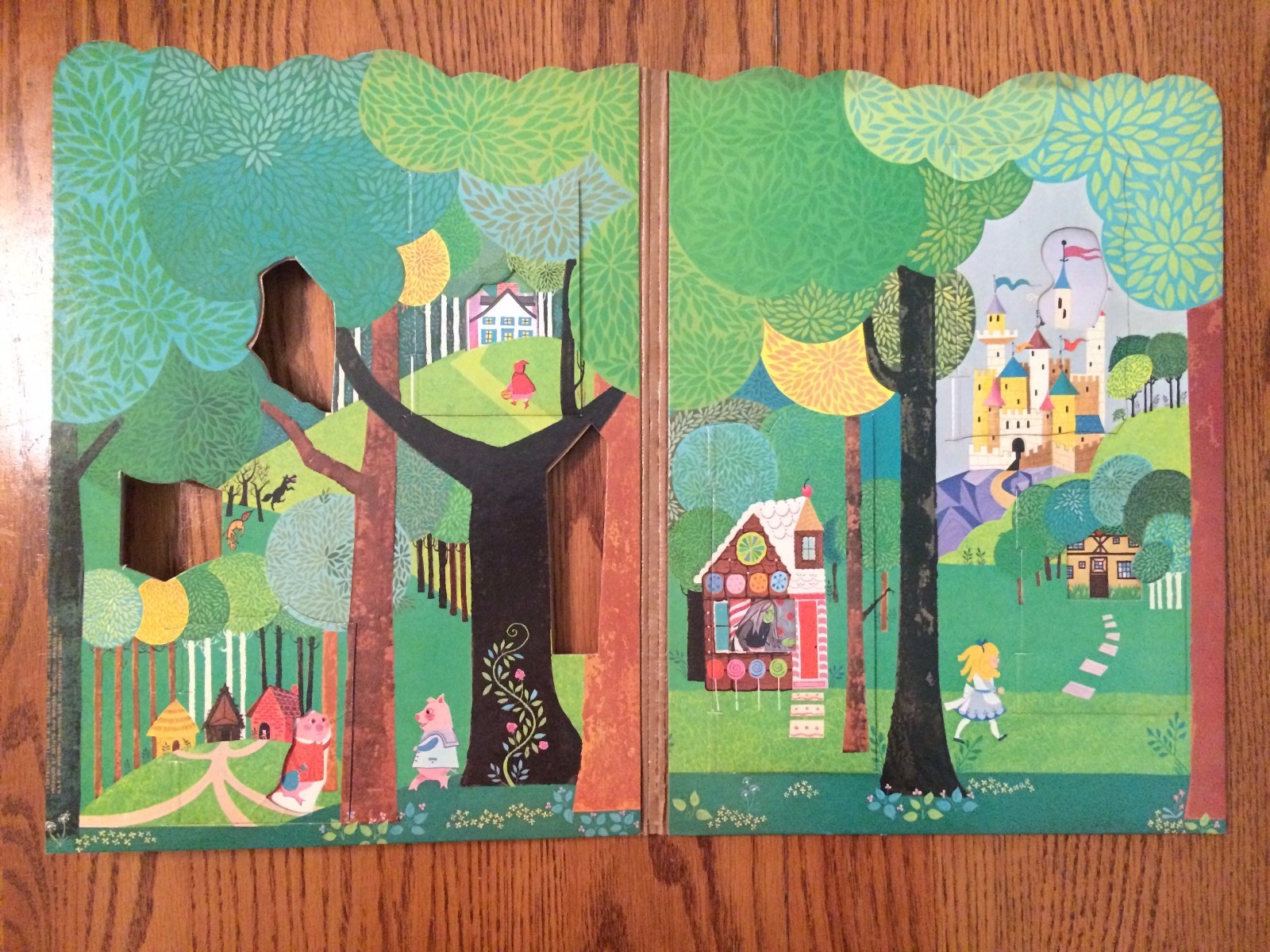 The Enchanted Forest Vintage Children’s Golden Look-Inside Board Book 1964