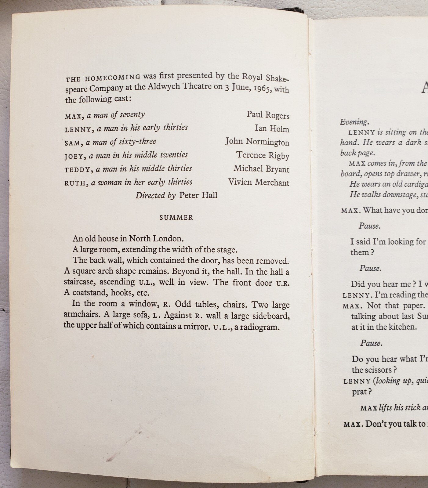 The Homecoming – Harold Pinter – 1966 – Hardback – Methuen – Good Condition