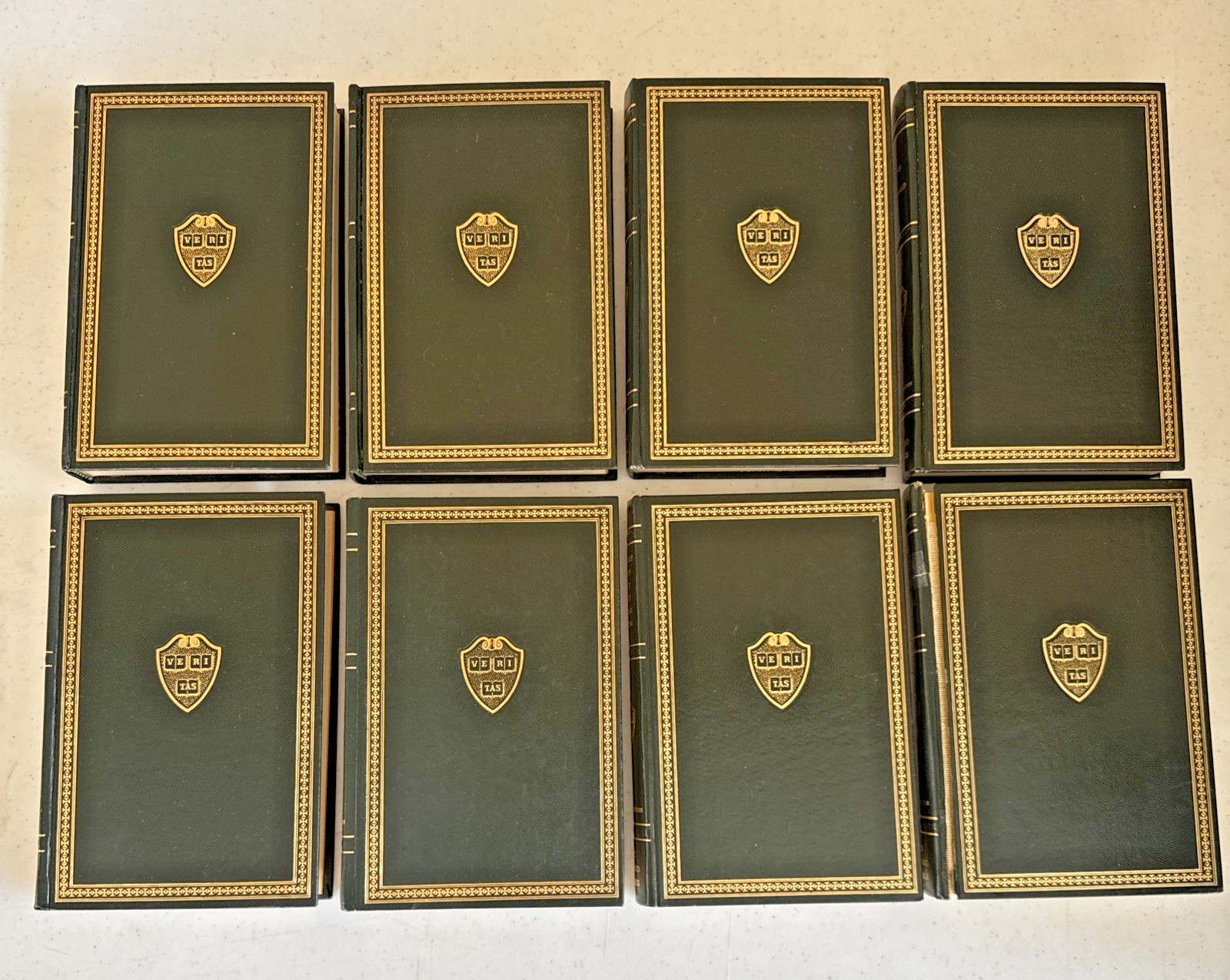 The Harvard Classics Deluxe Registered Edition 1937-38 Veritas Lot of 8 Books