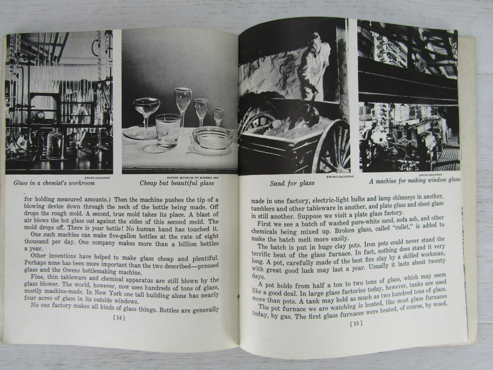 Vintage Childrens 1940 Whitman Publishing -3- Nonfiction – Glass, Lumber, Steel
