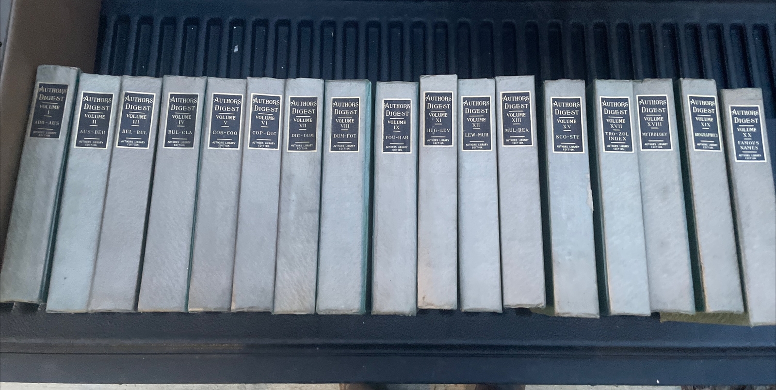 Authors Digest 1908 Hardcover Set Missing Volumes X & XIV From Authors Press