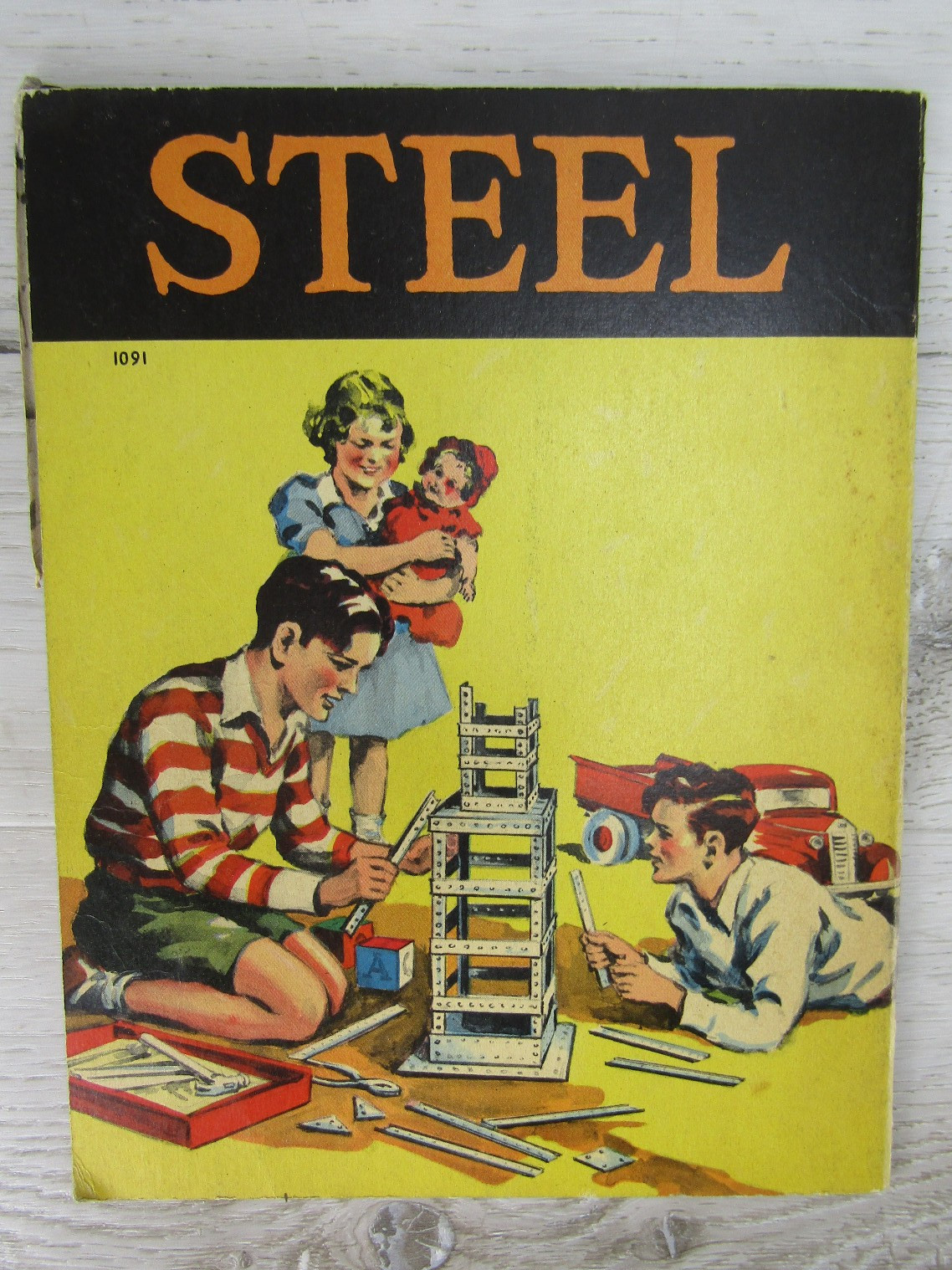 Vintage Childrens 1940 Whitman Publishing -3- Nonfiction – Glass, Lumber, Steel