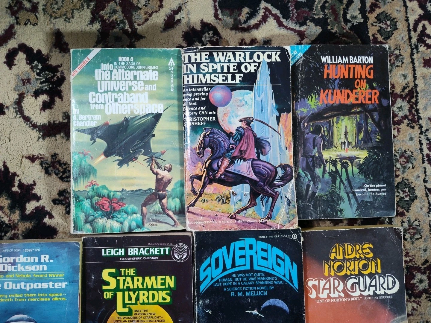 Vintage Sci-Fi Fantasy Paperback Book Lot 15 DAW Ace Bradbury Andre Norton