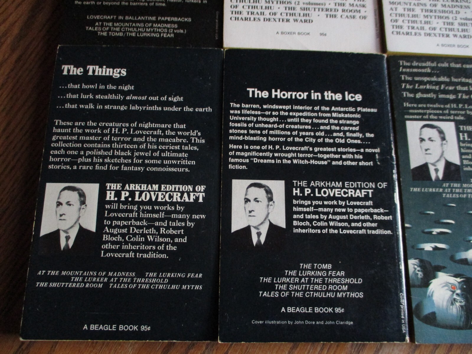 H.P. Lovecraft, “The Arkham Edition of H P L”, 10 Beagle Bks Pbs, 2 Ballantine