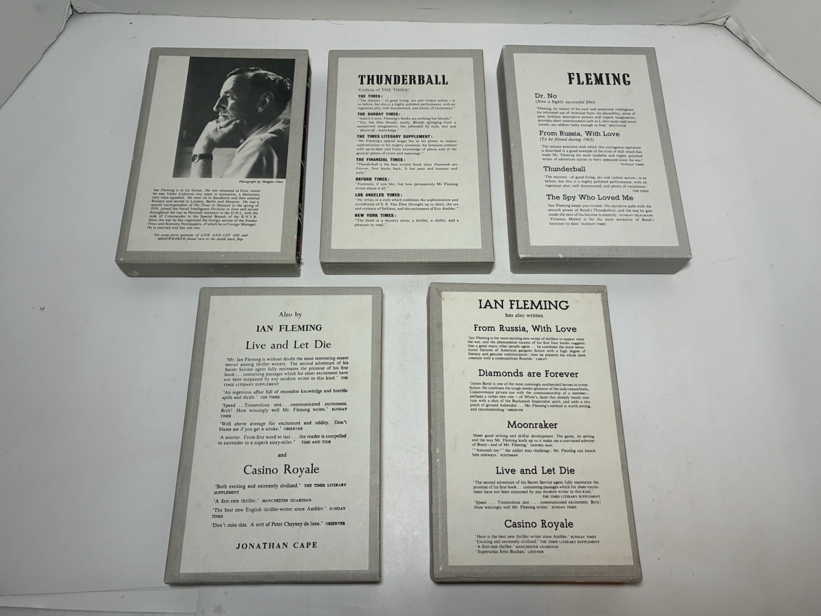 COMPLETE FACSIMILE SET OF IAN FLEMING’S 14 JAMES BOND NOVELS