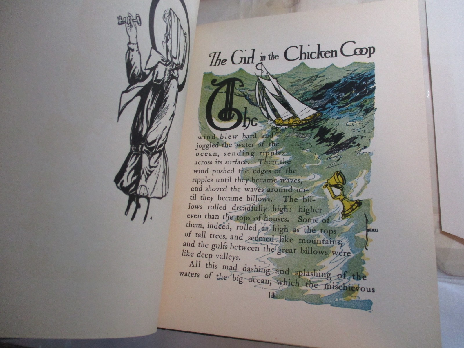 Ozma of Oz, L Frank Baum, Reilly & Lee, Color Art, DJ, 1920s Edition