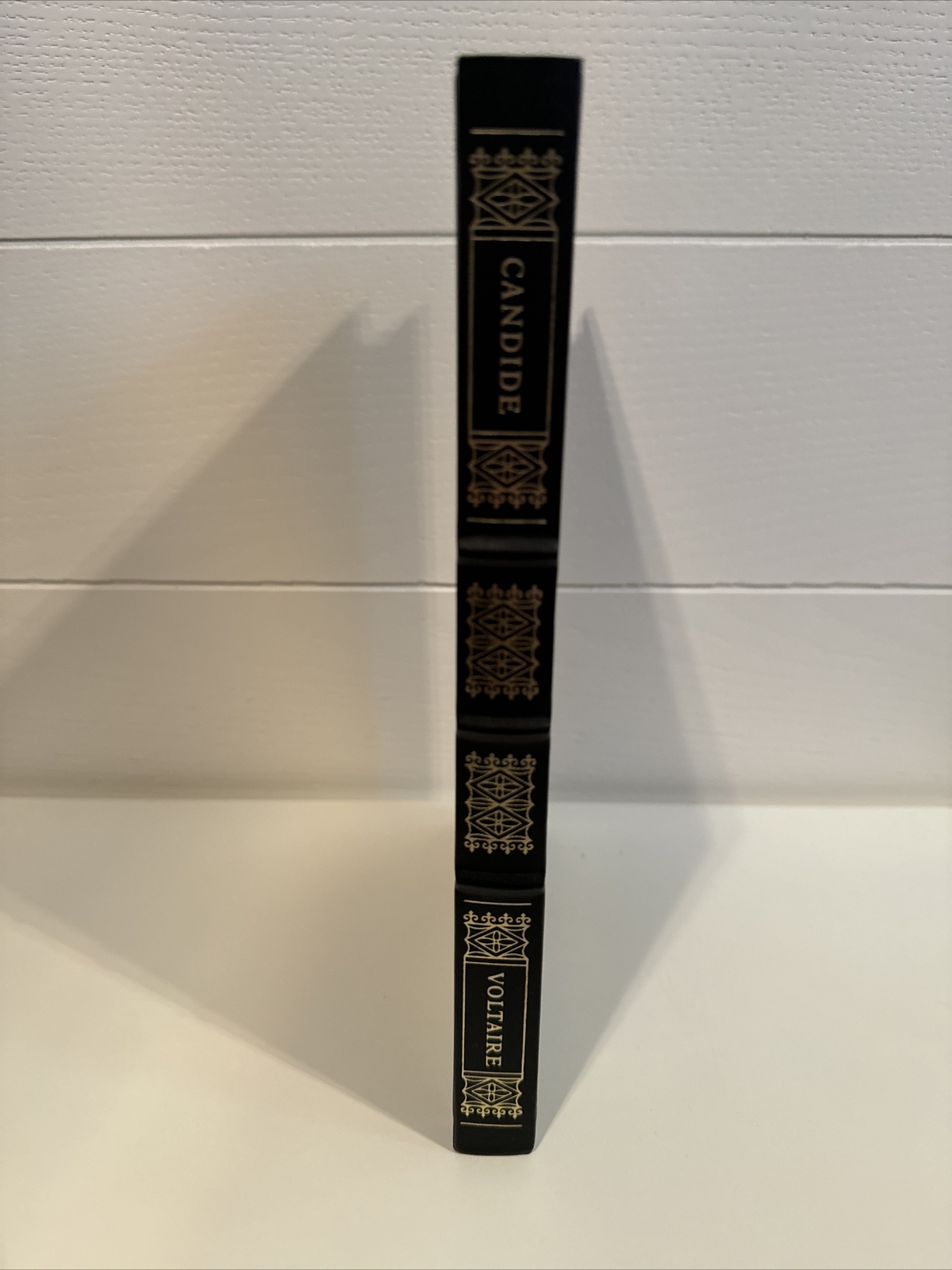 Candide by Voltaire Franklin Library Beautiful Embossed Faux Leather Black Book
