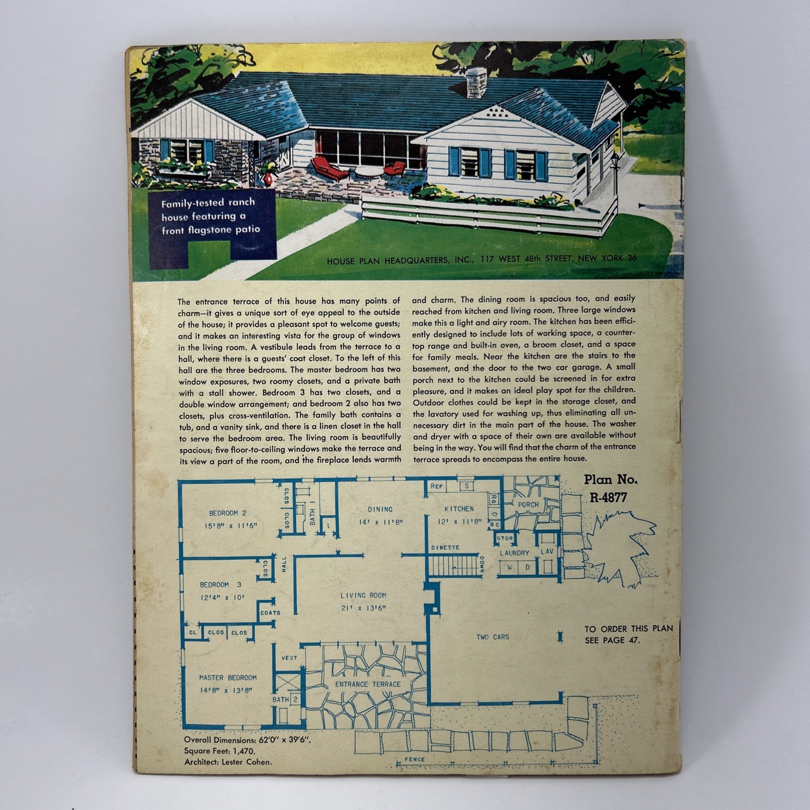 Popular Homes and Plans 1960 Vintage House Plan Mid Century Architecture 14th Ed