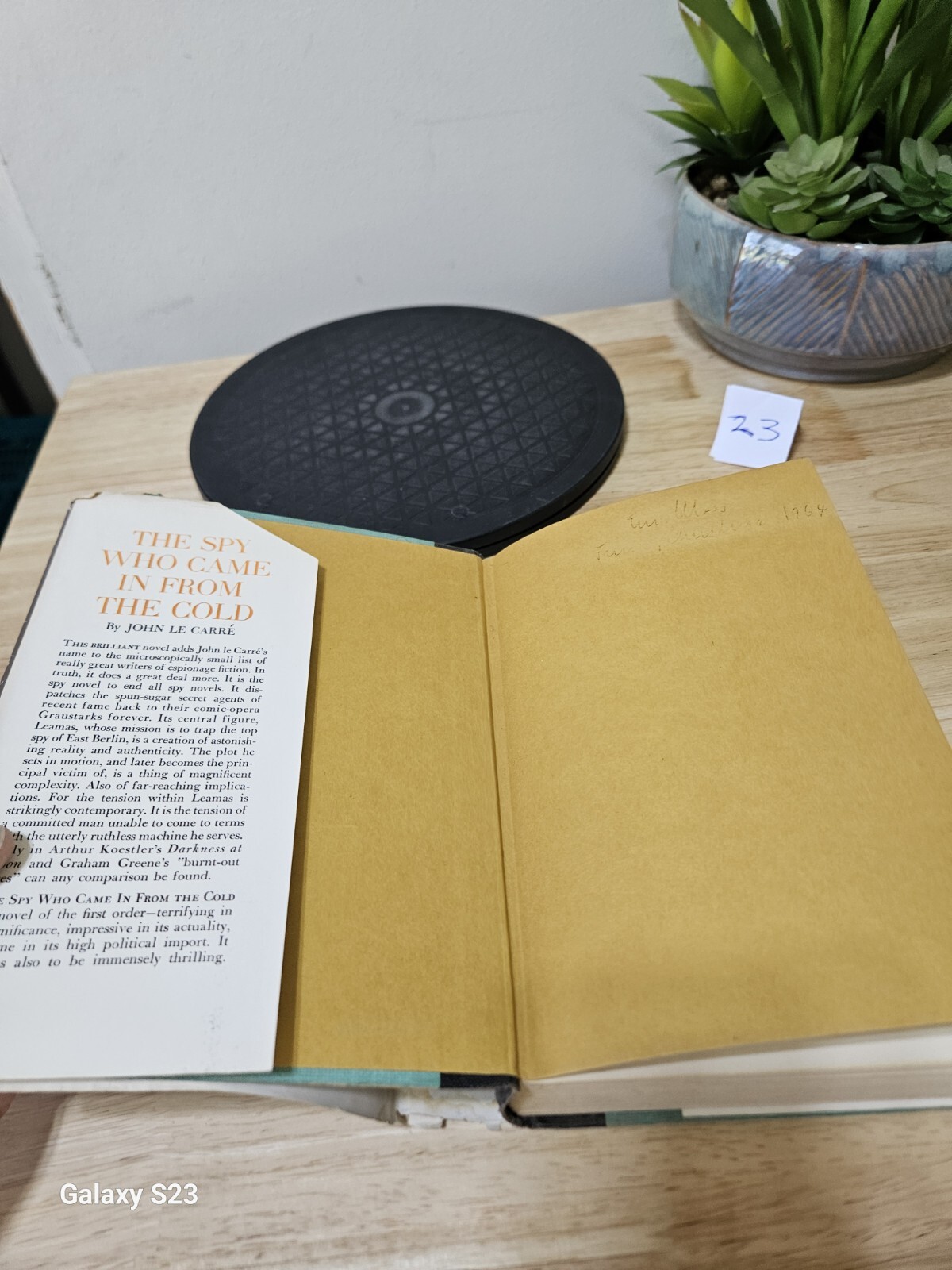THE SPY WHO CAME IN FROM THE COLD by John Le Carre – 1st Ed 6th Impress HCDJ