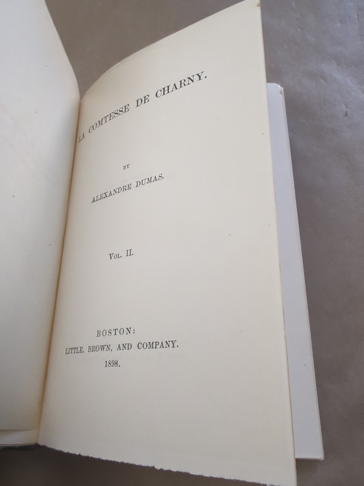 Alexandre Dumas Comtesse De Charny Vol 1-4 1898 Little Brown and Co Hardcover