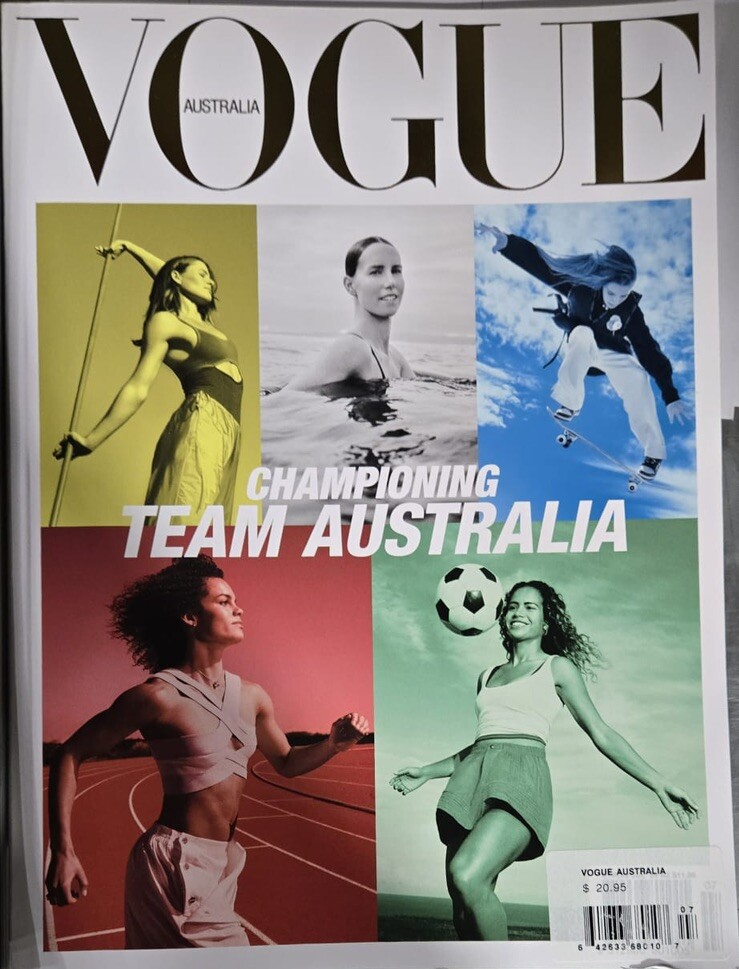 VOGUE AUSTRALIA MAGAZINE-JULY 2024-CHAMPIONING TEAM AUSTRALIA-Brand New