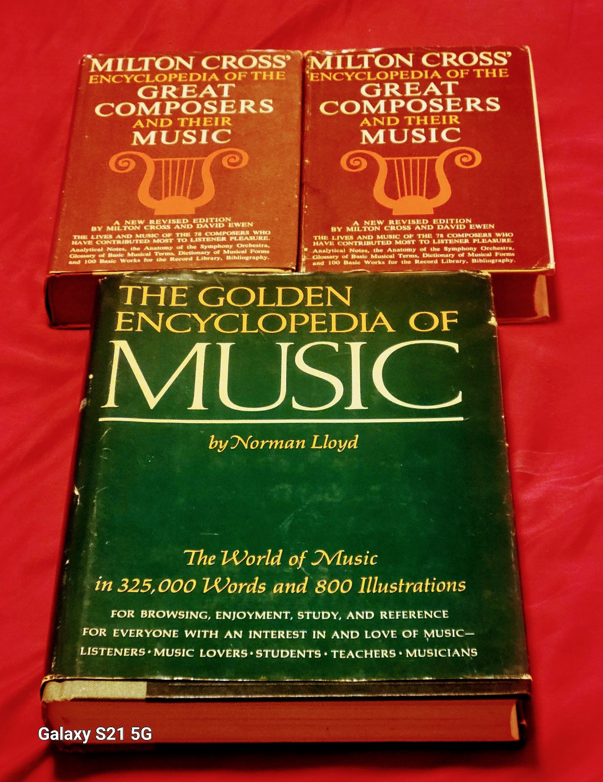 VTG Music Encyclopedia Lot Norman Lloyd 1st Ed + Milton Cross 2-Vol Set 1962-68