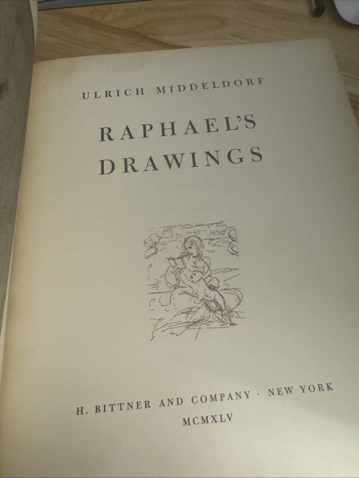 Raphael’s Drawings – Hardcover – Vintage Art Book 1945 Bitter And Company