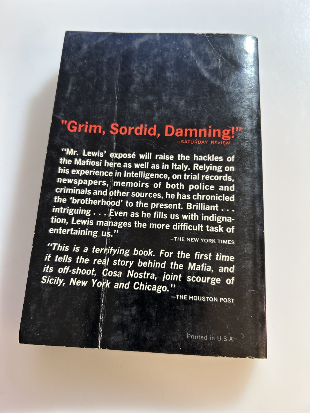 THE HONORED SOCIETY THE MAFIA ~ NORMAN LEWIS~ 1964 PB 2909