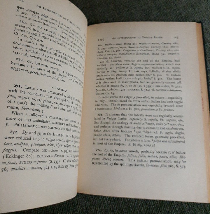 Introduction To Vulgar Latin, C. H. Grandgent, 1907 Copyright, X-lib.