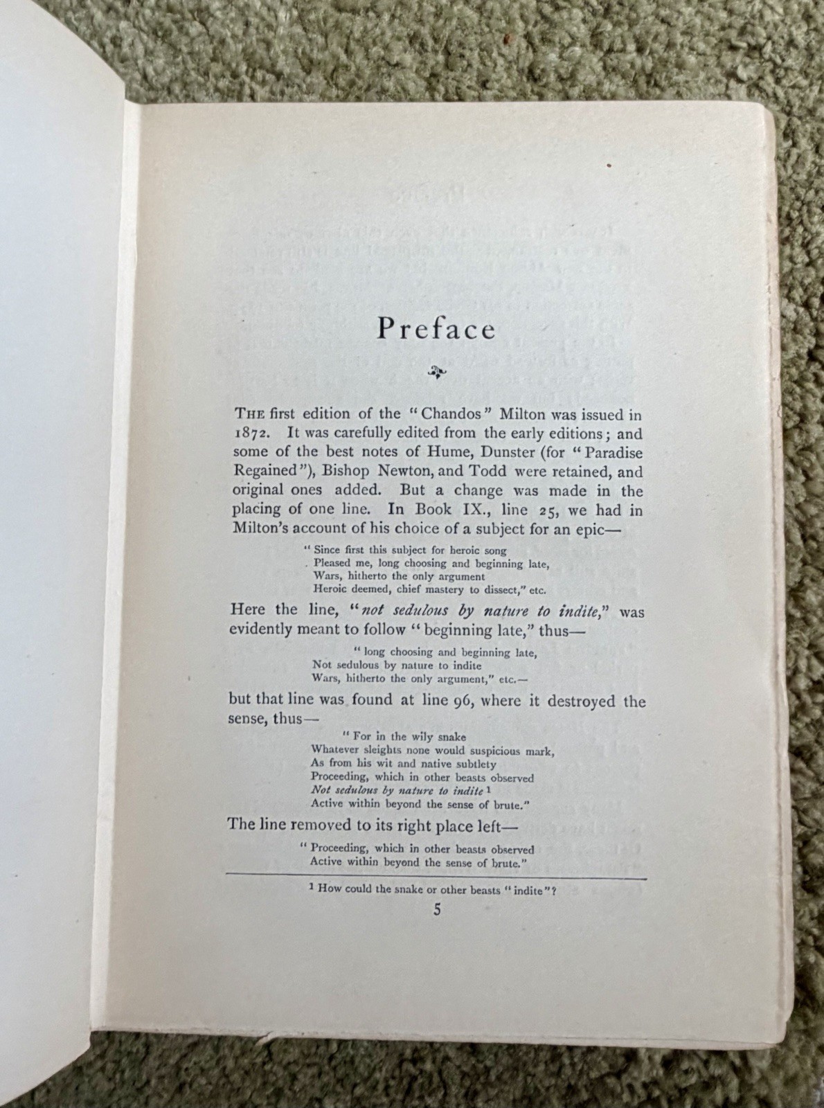 1898 John Milton Poetical Works – Antique Hardcover Albion Edition