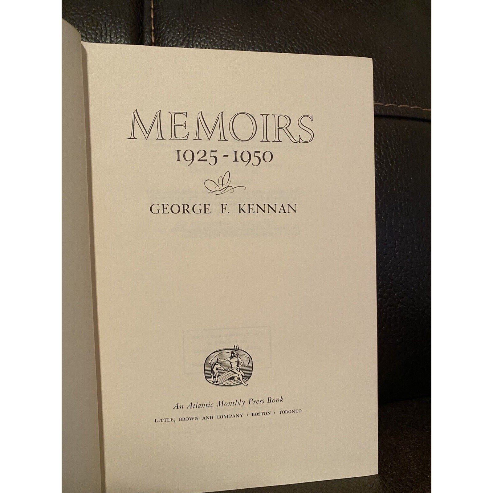 Memoirs 1925-1950 by George F. Kennan -Little, Brown and Co.-1967