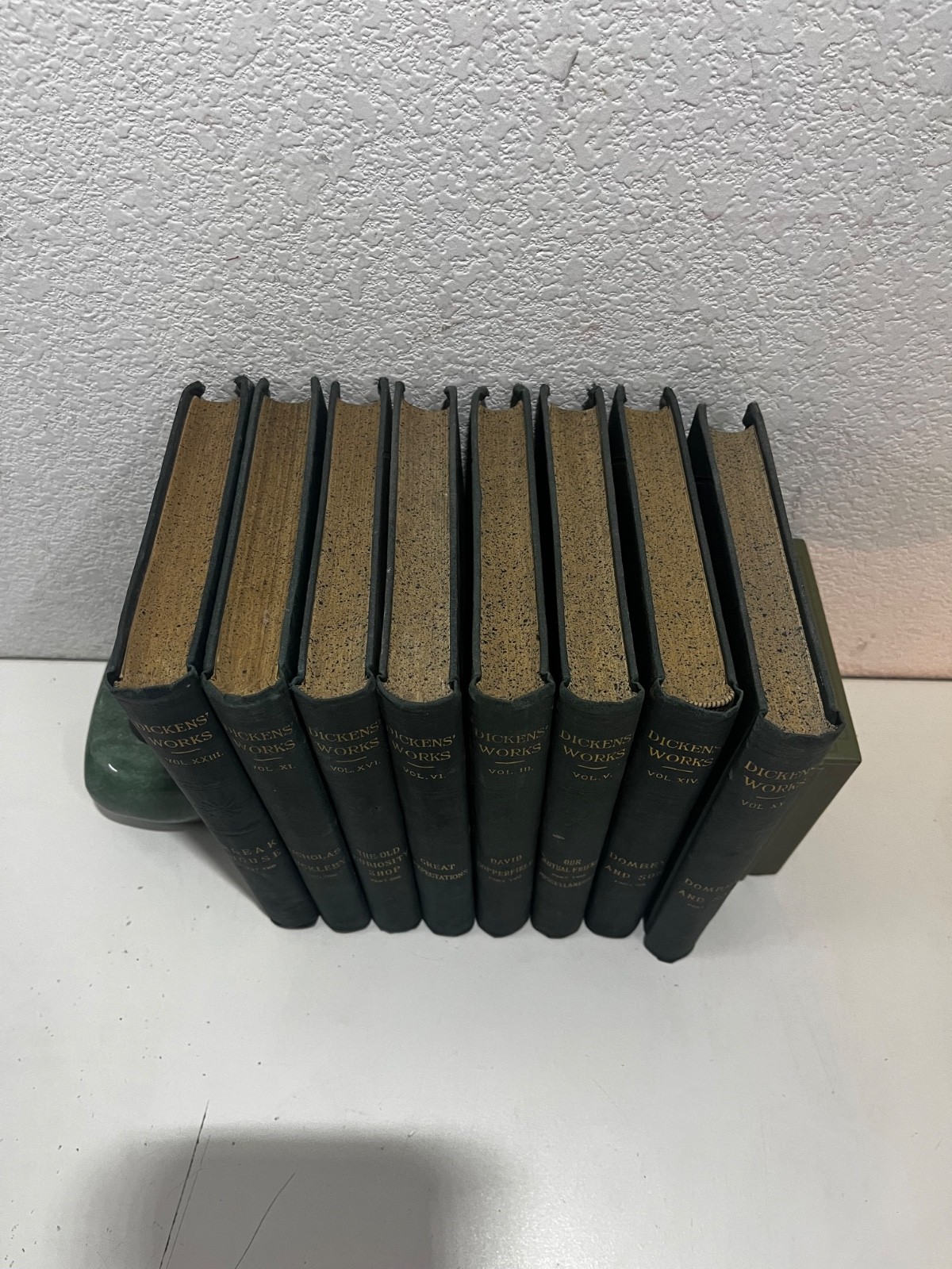 Charles Dickens p.f. collier 8 hardcover lot DOMBY SONS 1,2- COPPERFIELD 2-