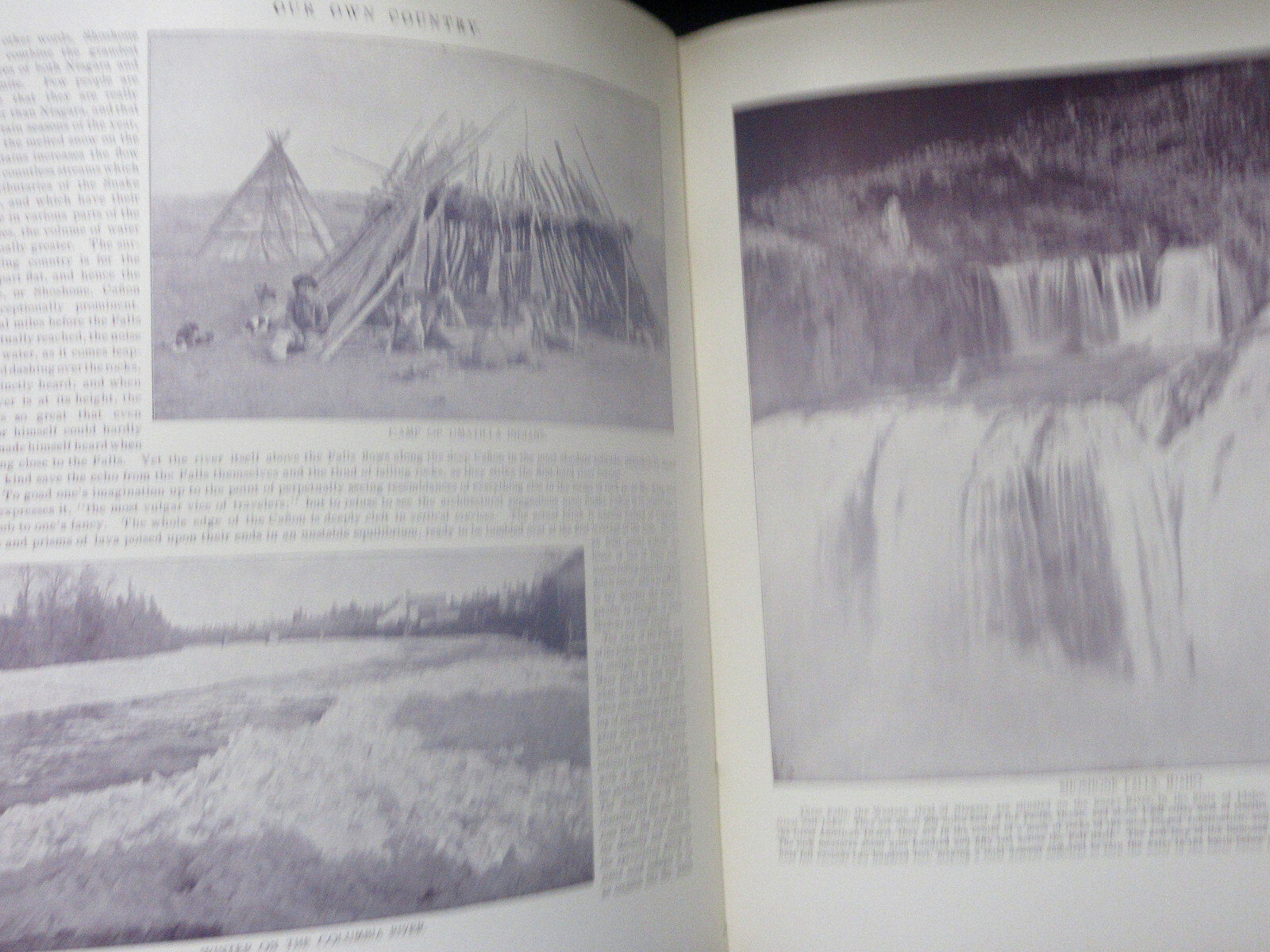 1894 A Complete Picturesque America 320pp NATIVE AMERICAN PHOTOS THE UPPER MISS