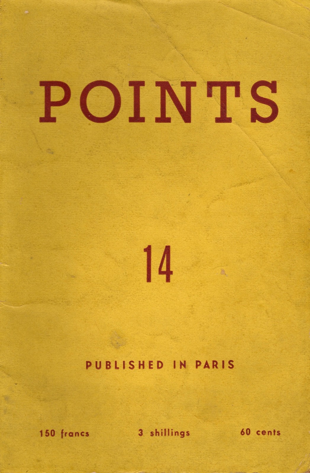 Vail Bisiaux Grossman-Points: the magazine of young writers #14 1st Edition 1952
