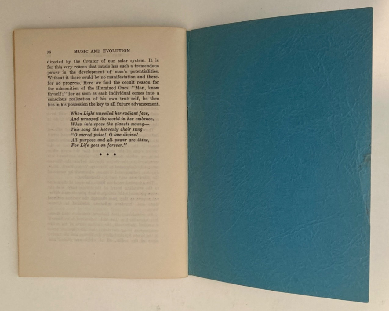 The Musical Scale and the Scheme of Evolution 1949 Rosicrucian Fellowship