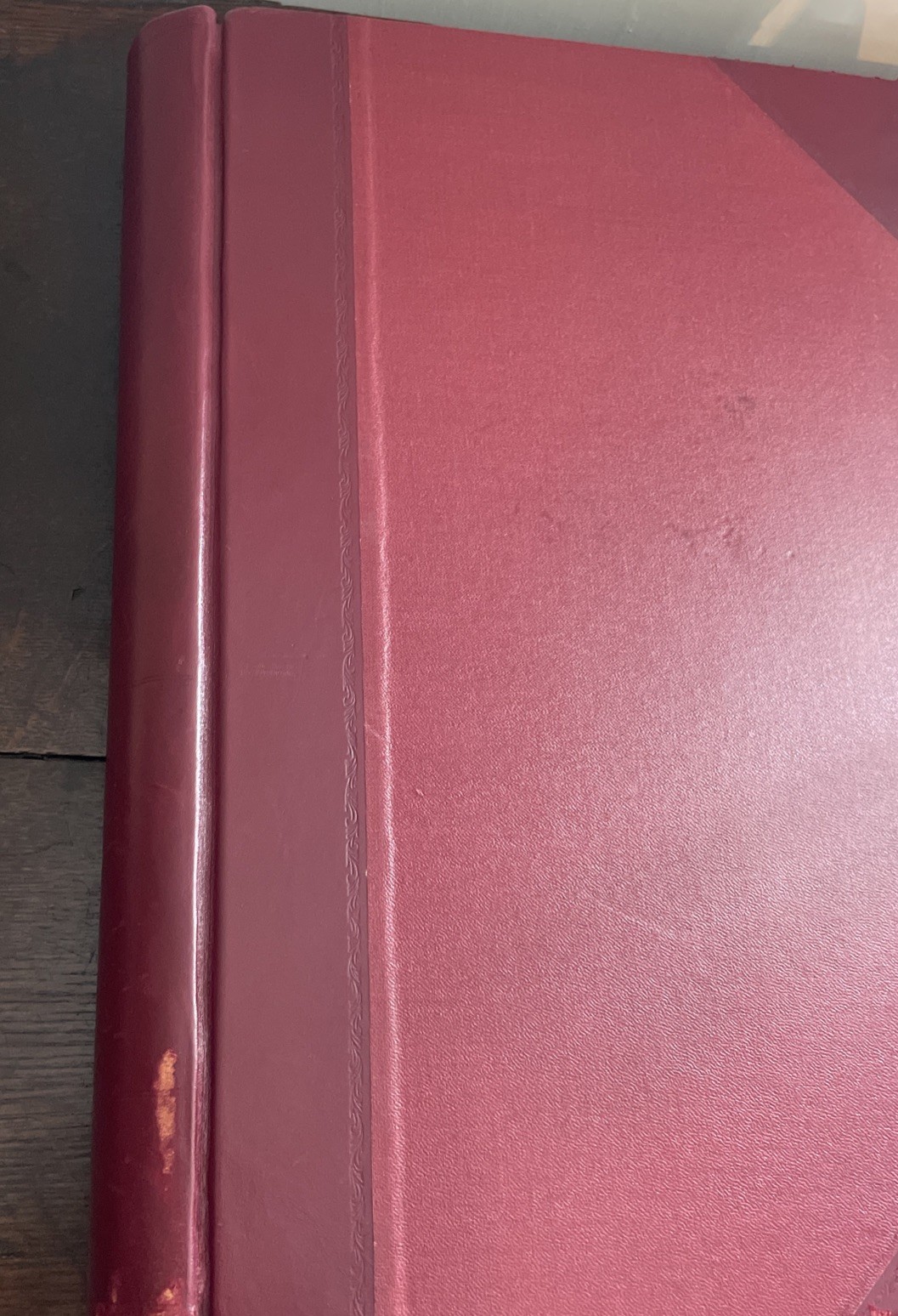 Vintage Bespoke Leather Ledger 6KG Oversized A to Z Barrow Printing Co UNUSED