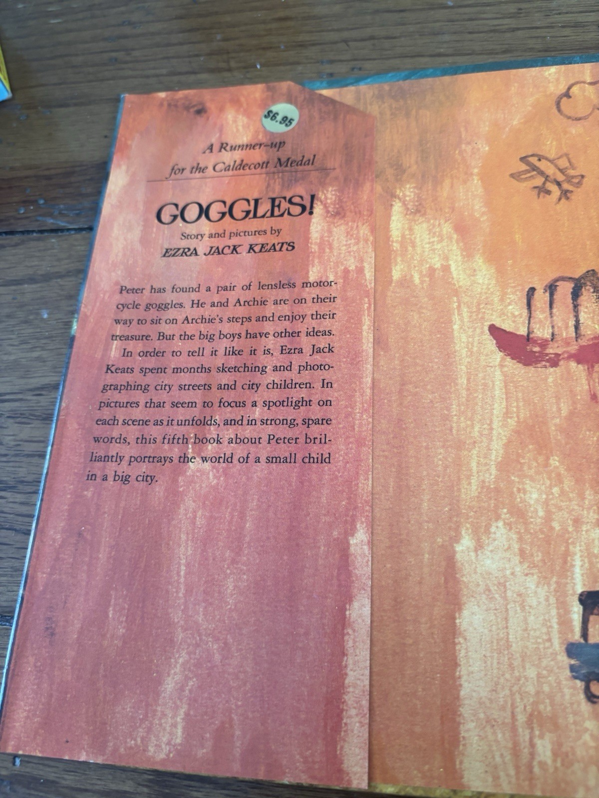 SCARCE SIGNED!! Goggles by Ezra Jack Keats. Early printing. VG+/VG+
